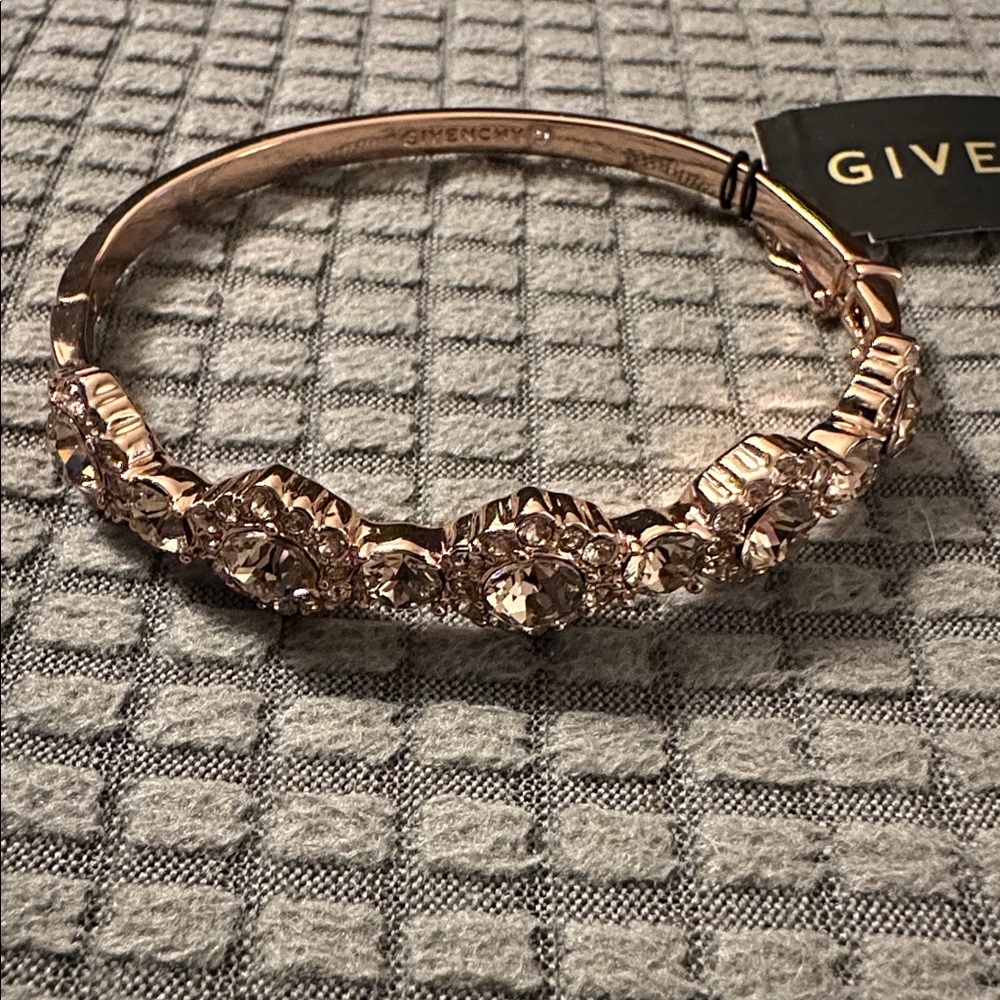 Givenchy Rose Gold Crystal Bangle